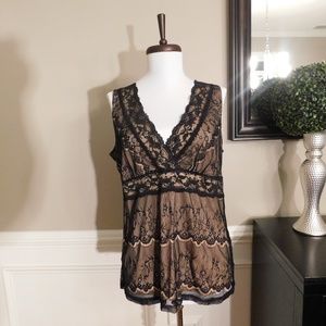 Black Lace Shell - XL - BRAND NEW